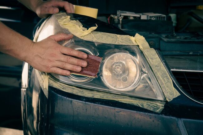 cleaning-car-headlights-master-cleans-headlights-with-fine-sandpaper_262795-1383